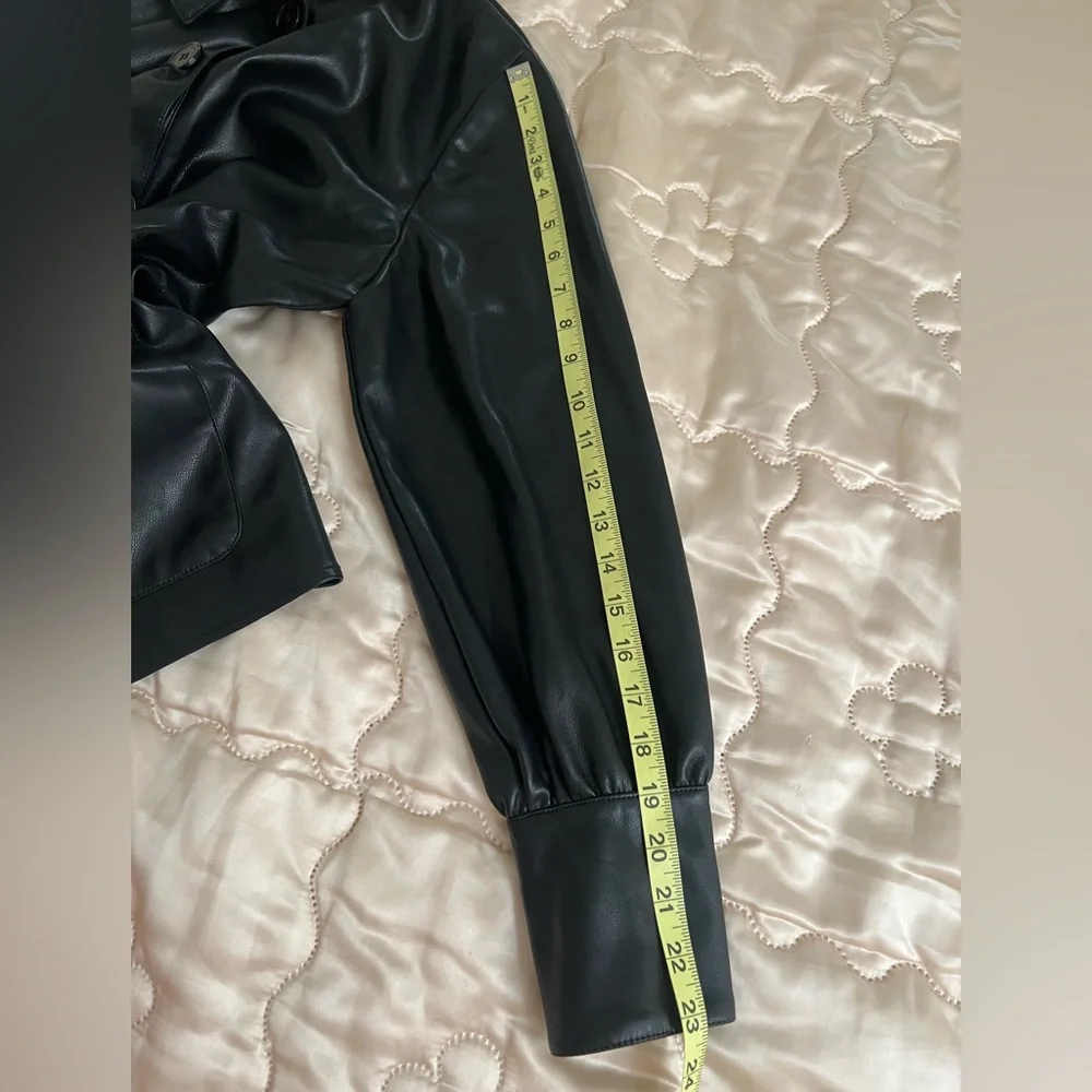 Marc New York Black Faux Leather Women's Jacket - Picture 11 of 13